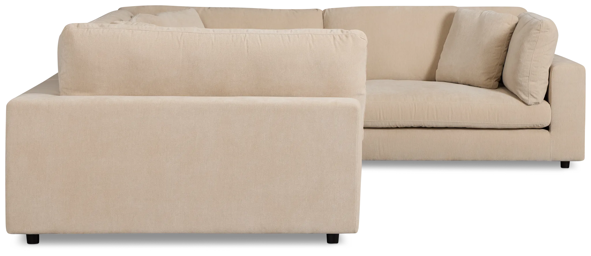Lounge Light Beige Fabric Medium Left Chaise Sectional