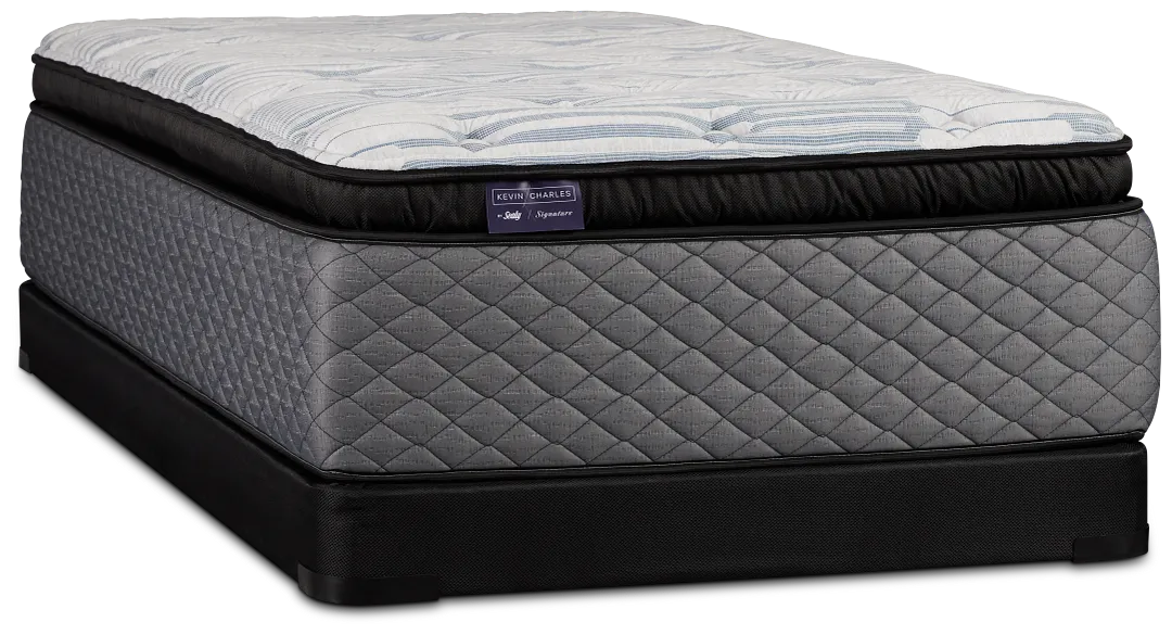 Kevin Charles By Sealy Signature Ultra Plush Low-profile Mattress Set