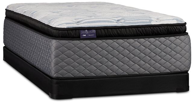 Kevin Charles By Sealy Signature Ultra Plush Low-profile Mattress Set