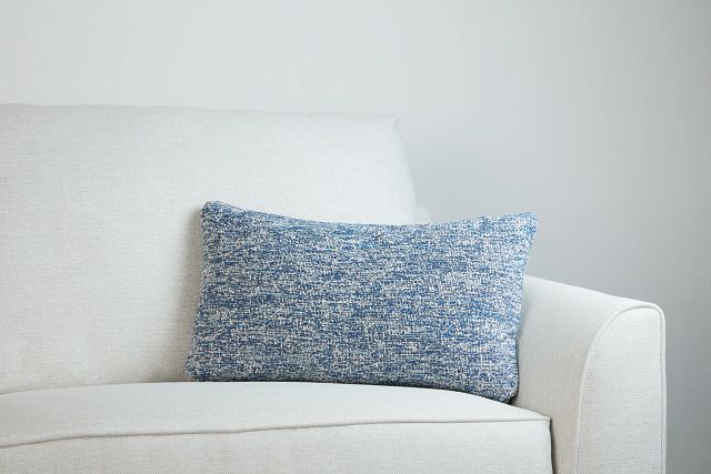 Baxter Dark Blue Lumbar Accent Pillow