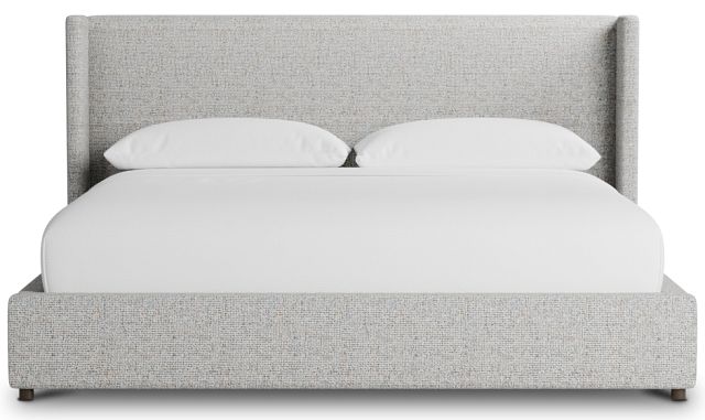 Captiva Natural Beauty Gray 48" Upholstered Shelter Bed