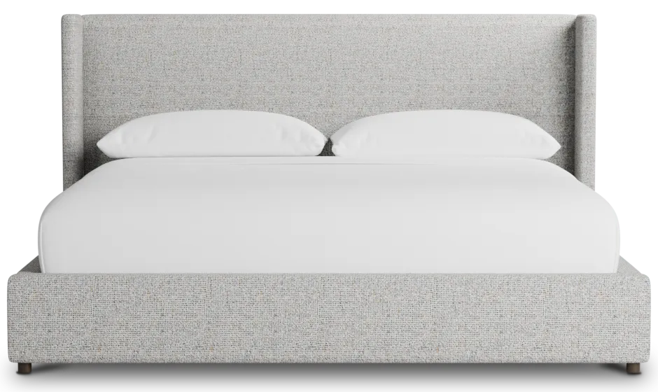 Captiva Natural Beauty Gray 48" Upholstered Shelter Bed