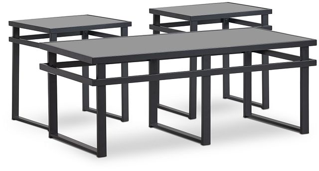 Brody Black Glass 3 Pack Tables (0)