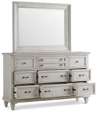 Sonoma Ivory Dresser & Mirror