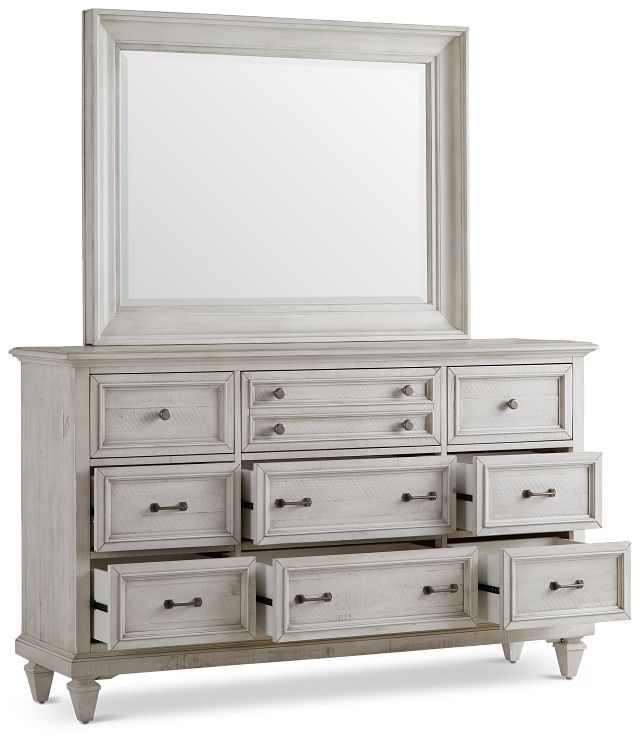 Sonoma Ivory Dresser & Mirror