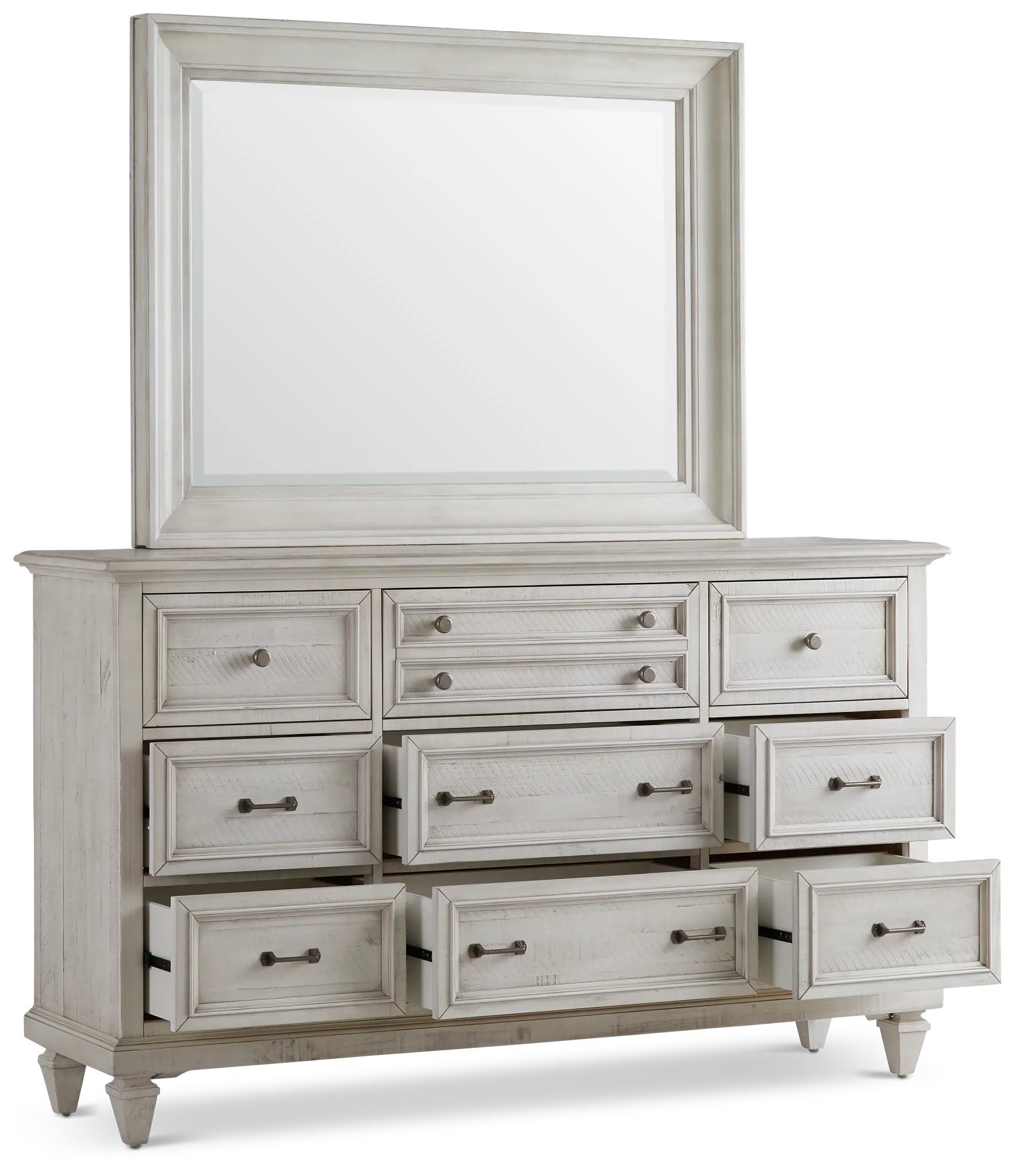 Sonoma Ivory Dresser & Mirror Sonoma Ivory Dresser & Mirror