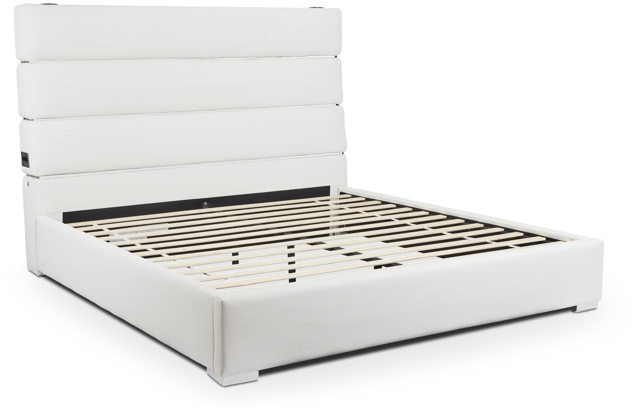 Miami White Uph Platform Bed Miami White Uph Platform Bed