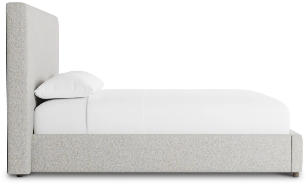 Gayton Elavation Khaki 54" Upholstered Platform Bed