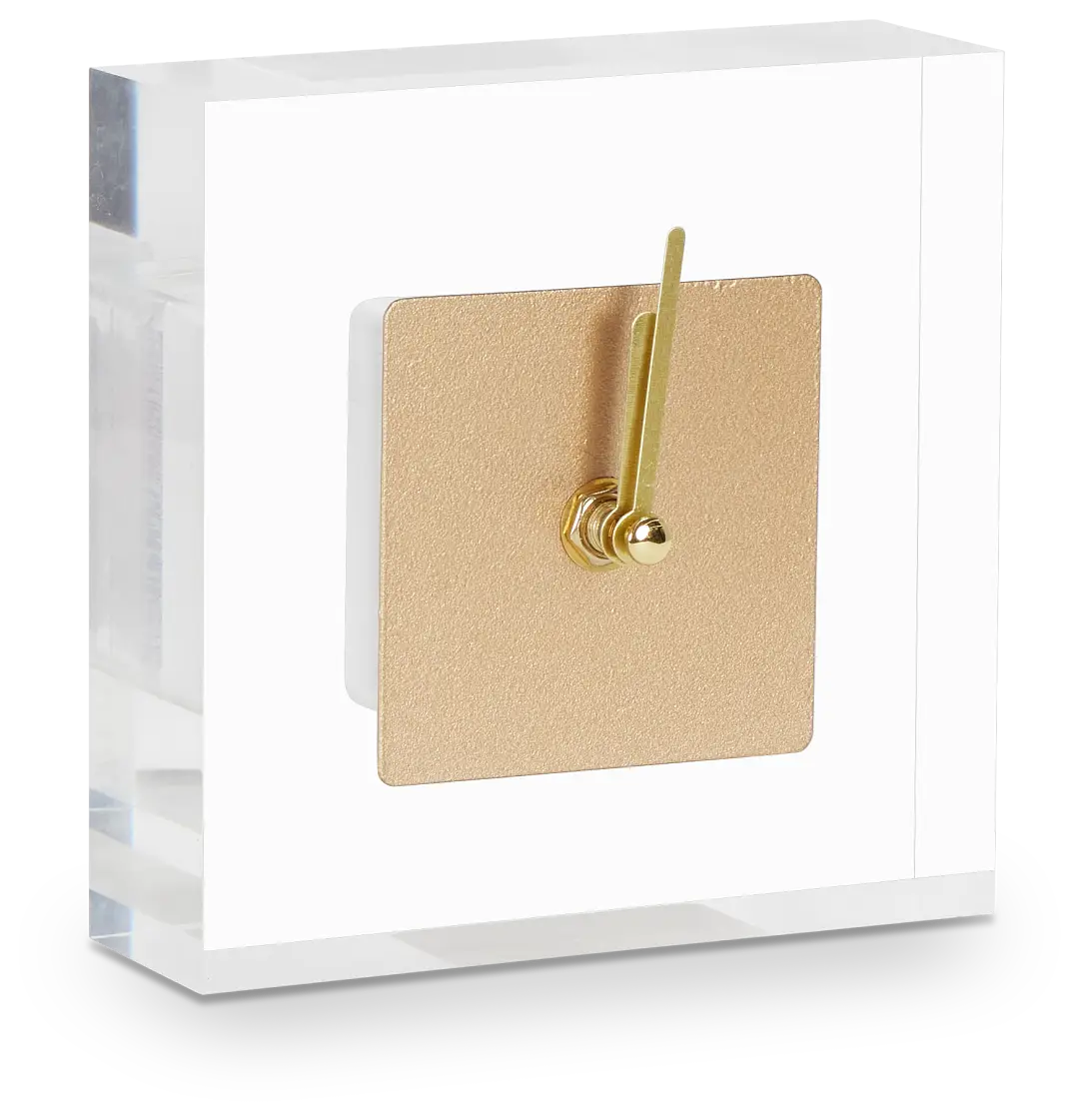Aster Gold Acrylic Table Clock Aster Gold Acrylic Table Clock