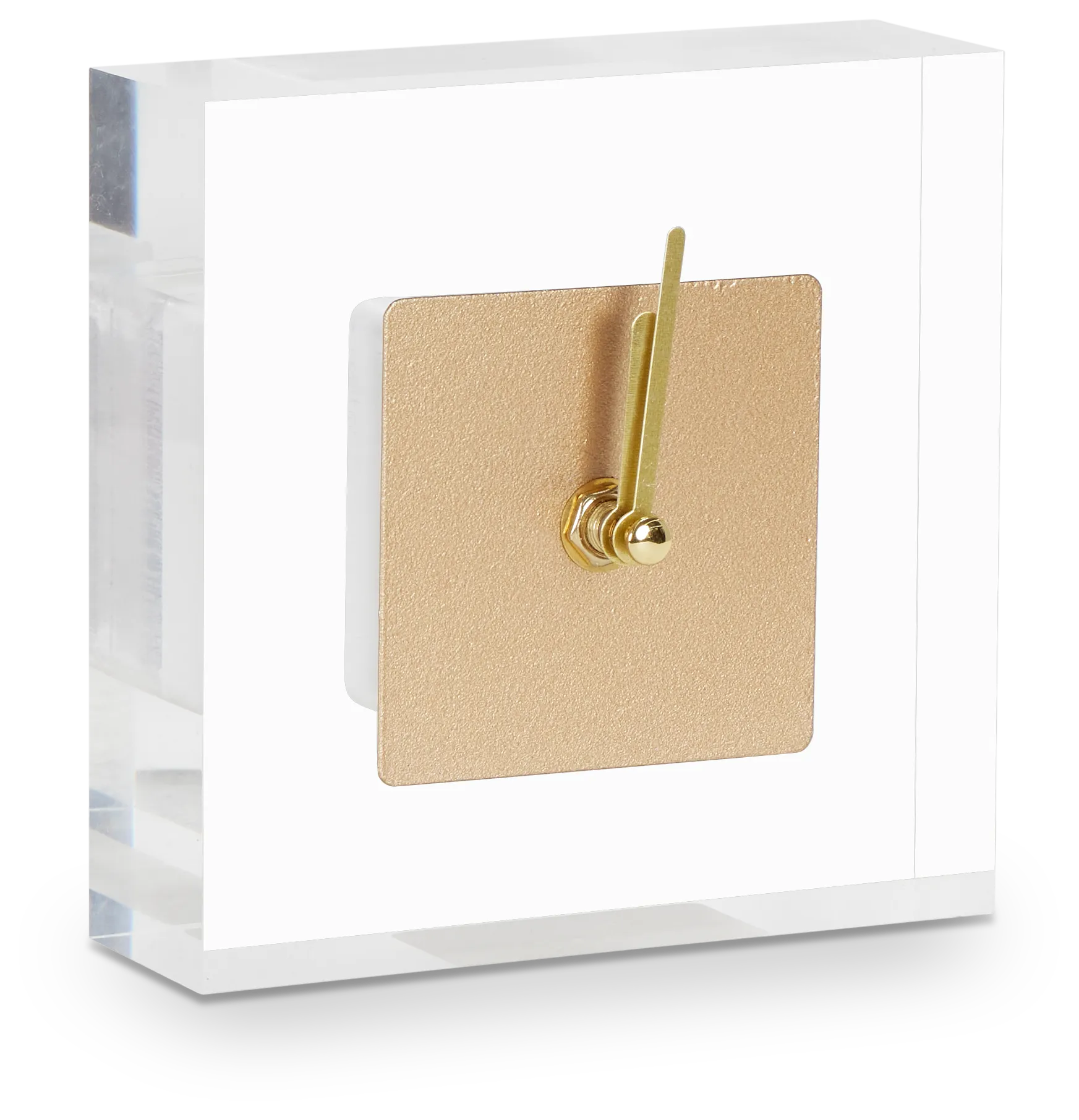 Aster Gold Acrylic Table Clock