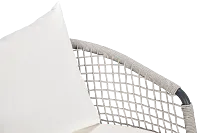 Antigua Gray White Arm Chair