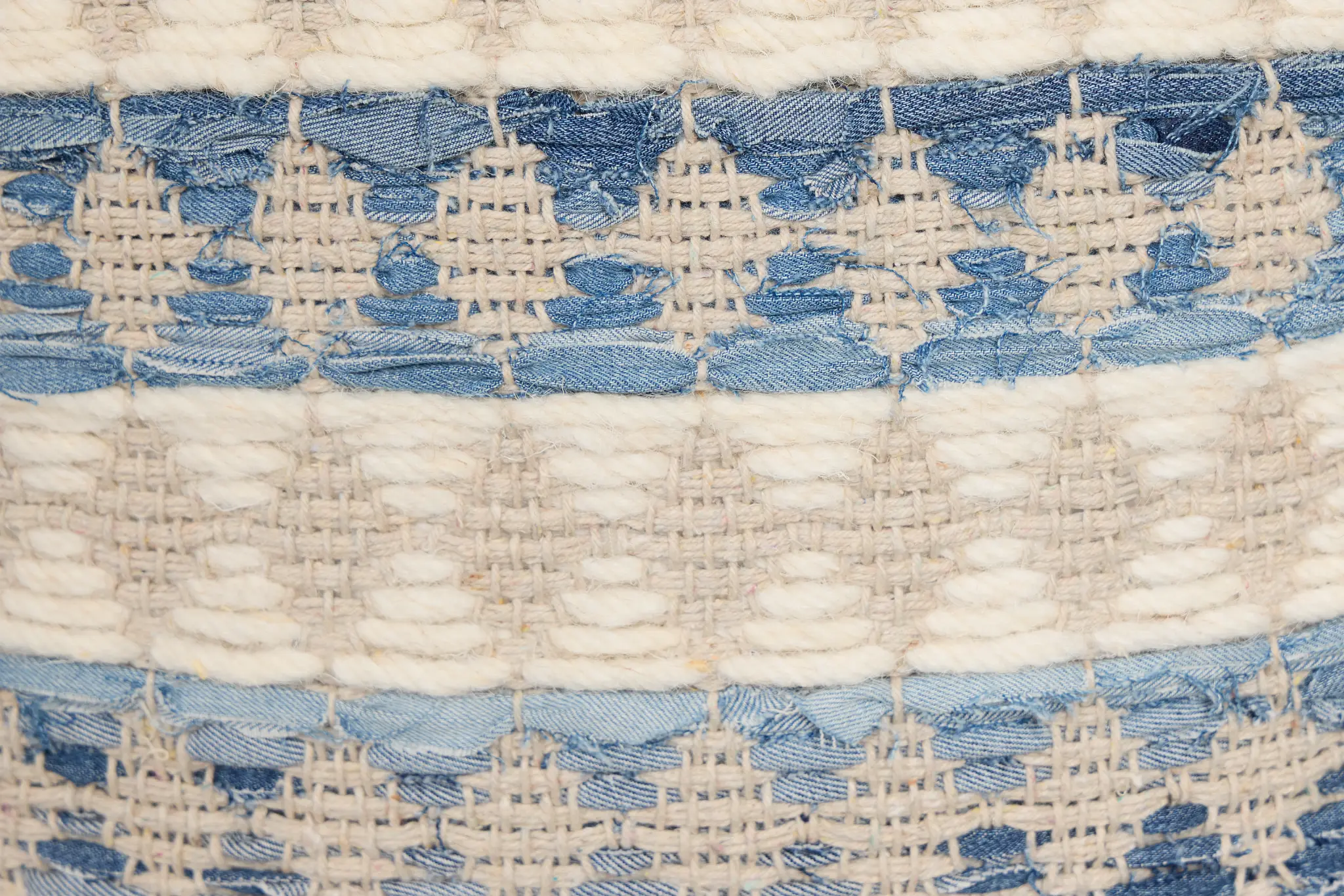 Numire Blue Accent Pouf Numire Blue Accent Pouf