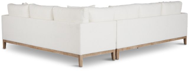 Emma White Medium Two-arm Sectional