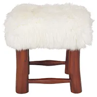 Nordic White Stool