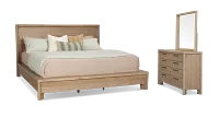 Alton Light Tone Platform Bedroom