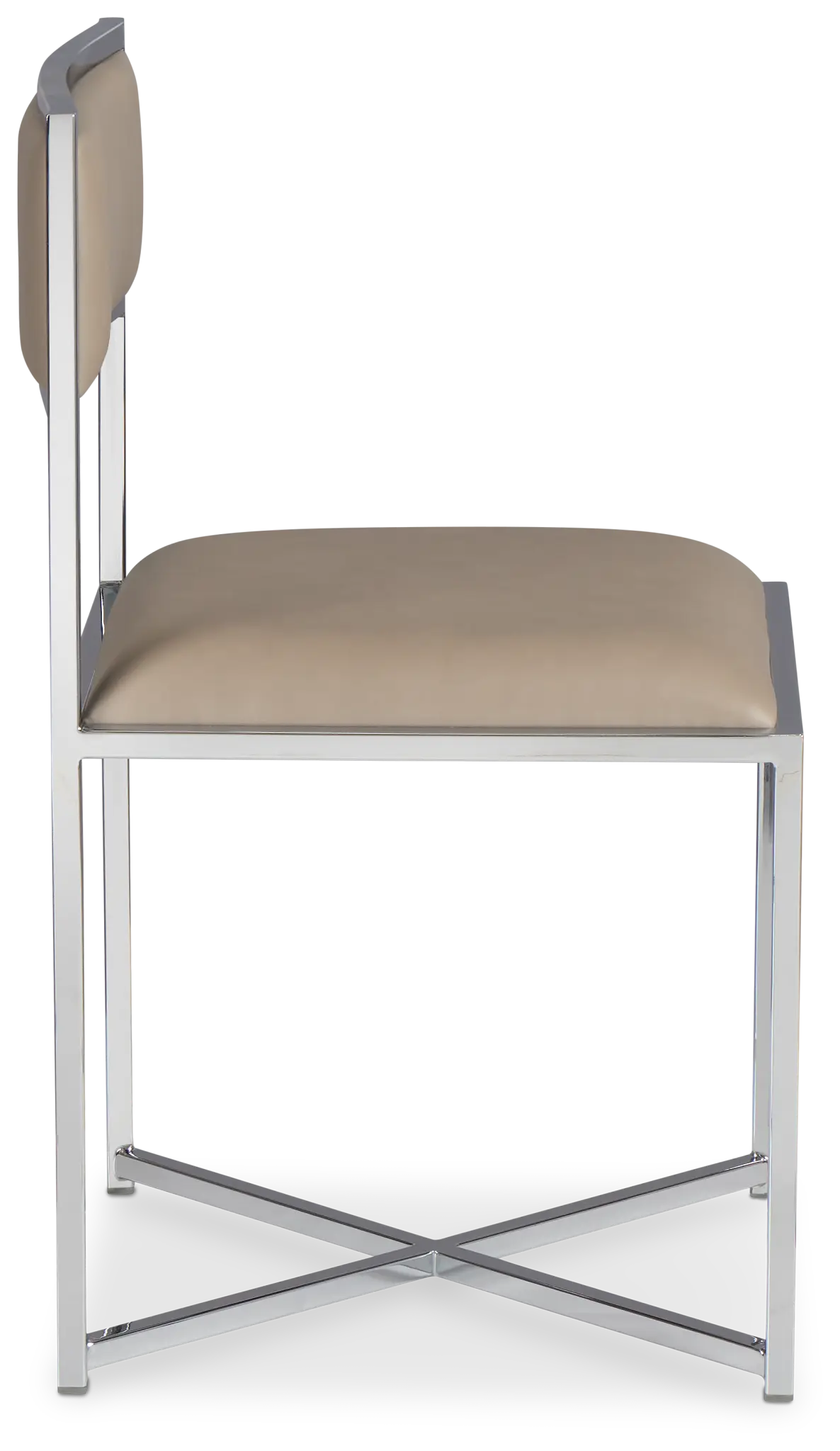 Amalfi Taupe Stnl Steel Upholstered Side Chair Amalfi Taupe Stnl Steel Upholstered Side Chair