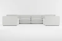 Destin Delray Pewter Fabric 8-piece Modular Sectional
