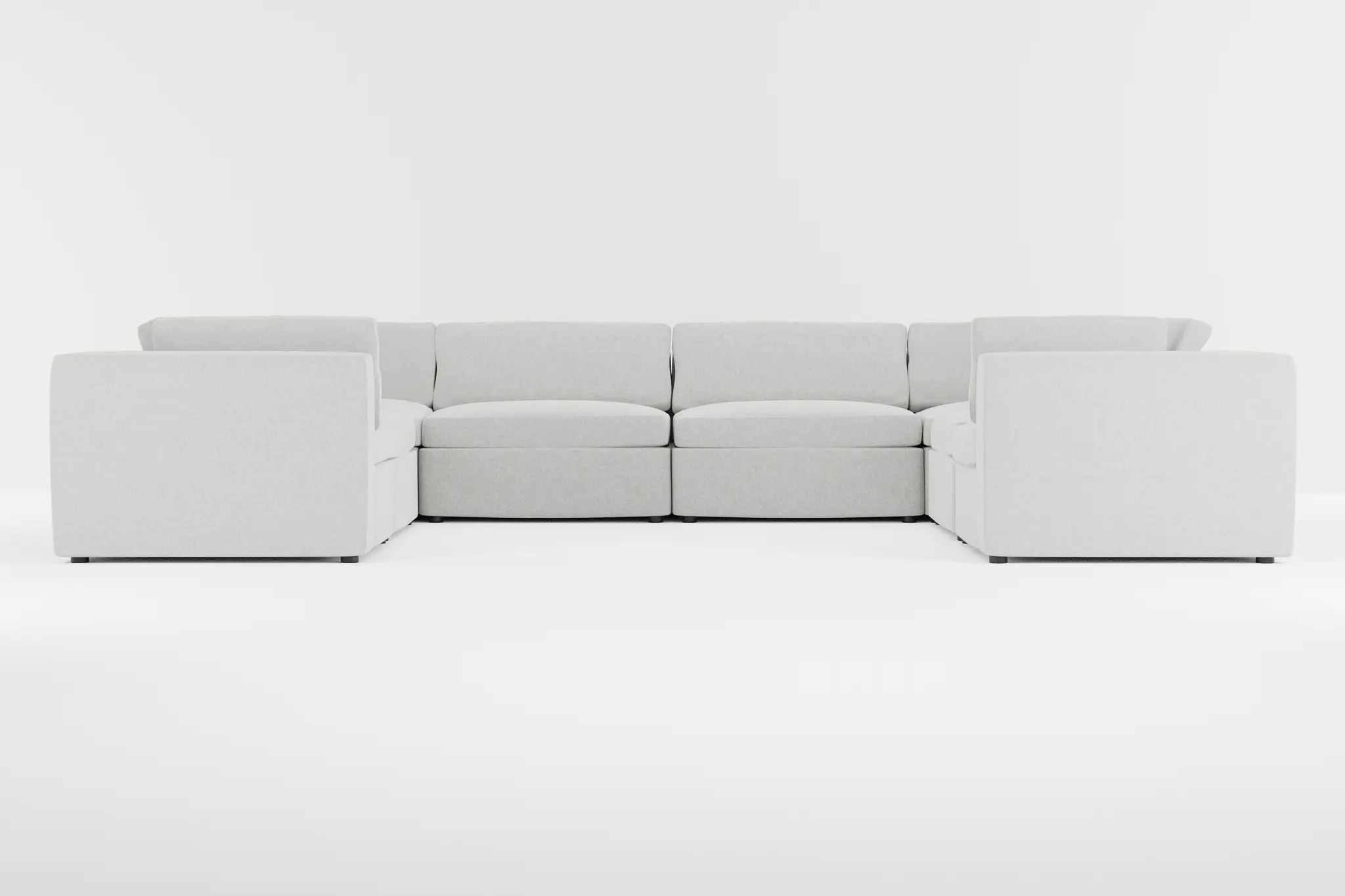 Destin Delray Pewter Fabric 8-piece Modular Sectional Destin Delray Pewter Fabric 8-piece Modular Sectional