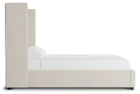 Captiva Revenue Beige 60" Upholstered Shelter Bed