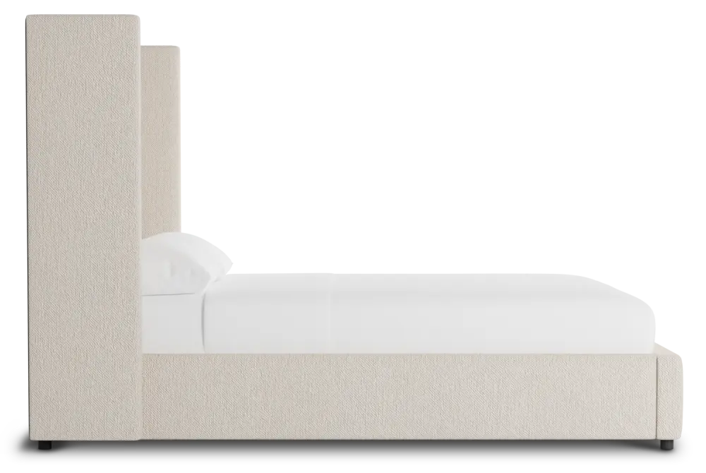 Captiva Revenue Beige 60" Upholstered Shelter Bed Captiva Revenue Beige 60" Upholstered Shelter Bed