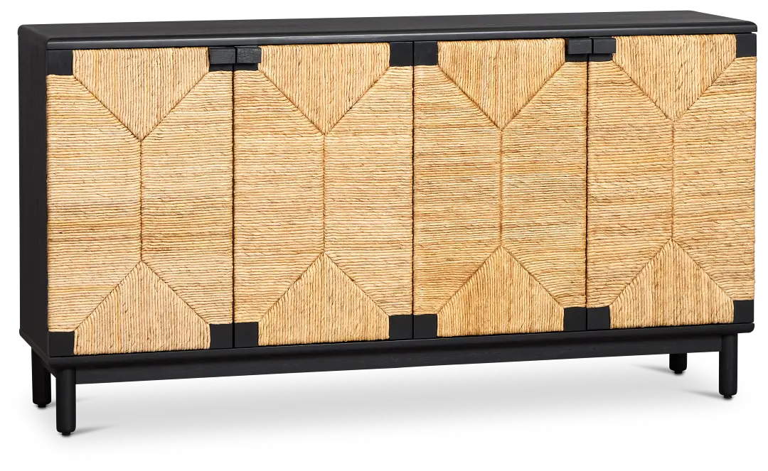 Kate Black Four-door Cabinet Kate Black Four-door Cabinet