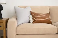 Zeke Light Gray 22" Accent Pillow