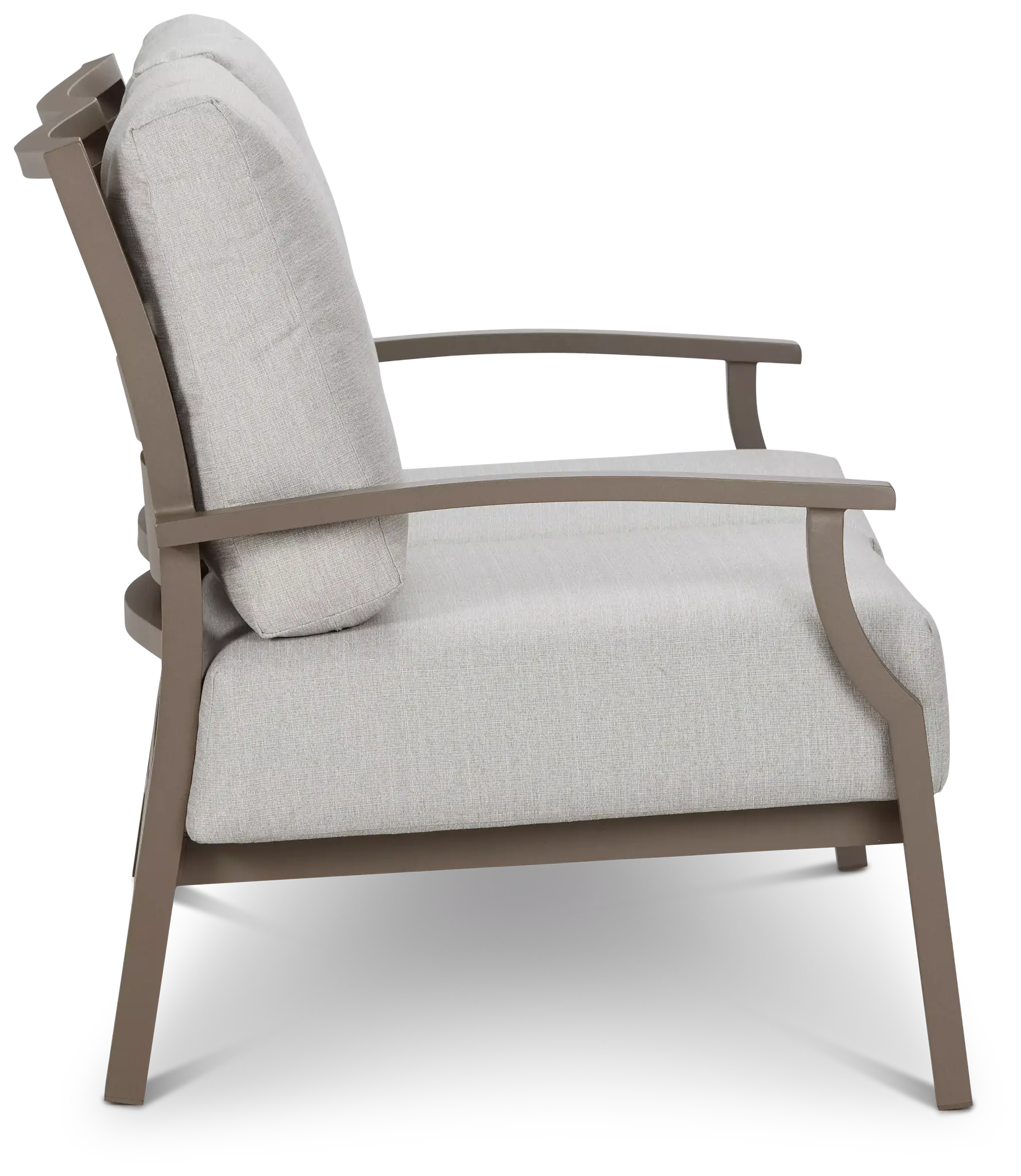 Raleigh Gray Aluminum Loveseat Raleigh Gray Aluminum Loveseat