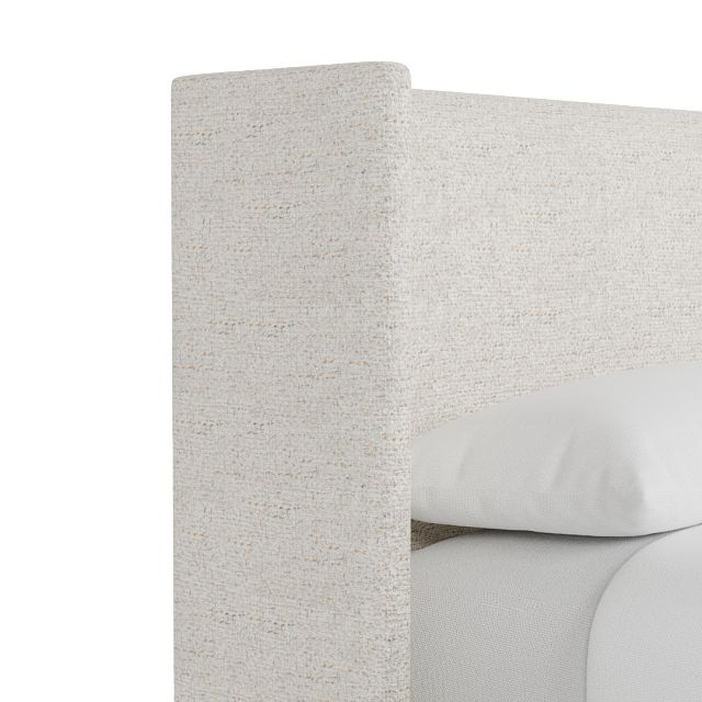 Captiva Natural Beauty Beige 48" Upholstered Shelter Bed