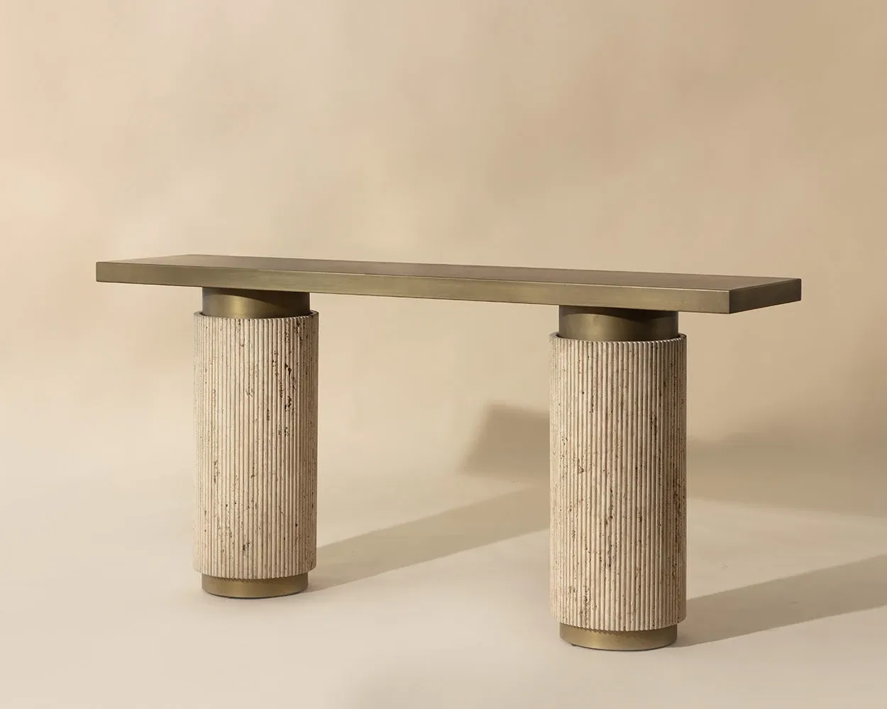 Alpine Gold Set Of 2 Console Table Base