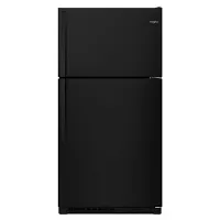 Whirlpool 311 Series Black Top Freezer Refrigerator