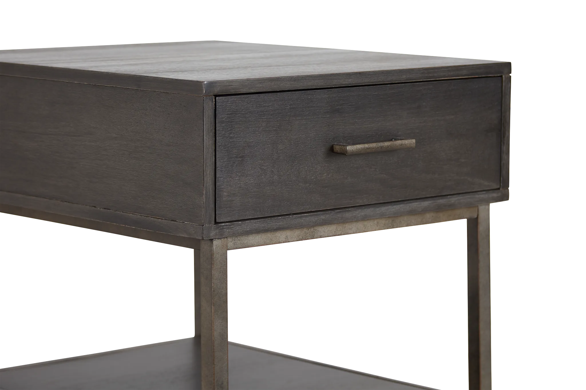 Fulton Dark Tone Wood Rectangular End Table