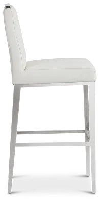 Alameda White 30" Upholstered Barstool