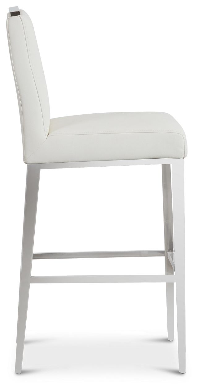 Alameda White 30" Upholstered Barstool