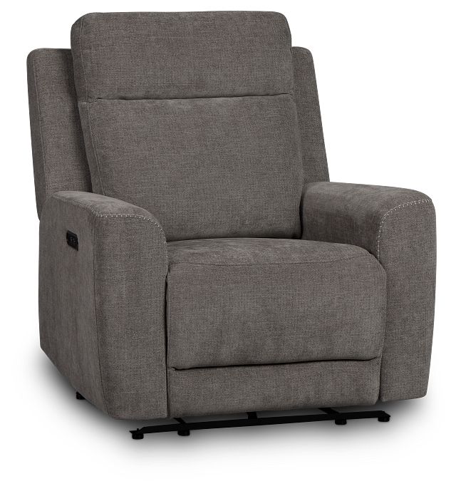 Dean Gray Fabric Power Recliner