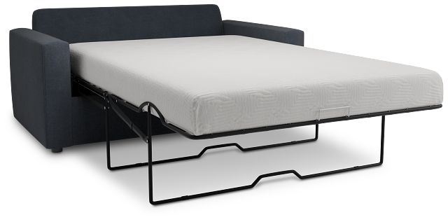 Siesta Victory Dark Blue Fabric Memory Foam Sleeper