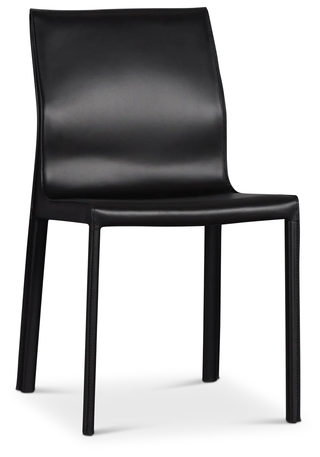 Lugo Black Upholstered Side Chair