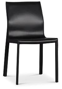 Lugo Black Upholstered Side Chair