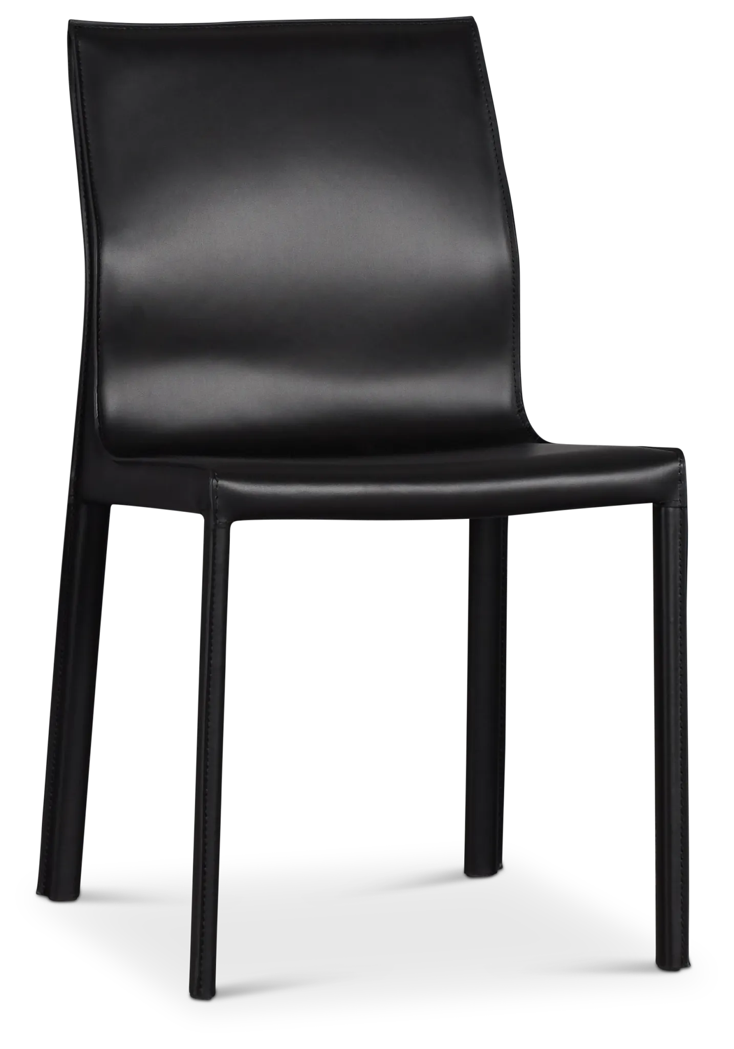 Lugo Black Upholstered Side Chair