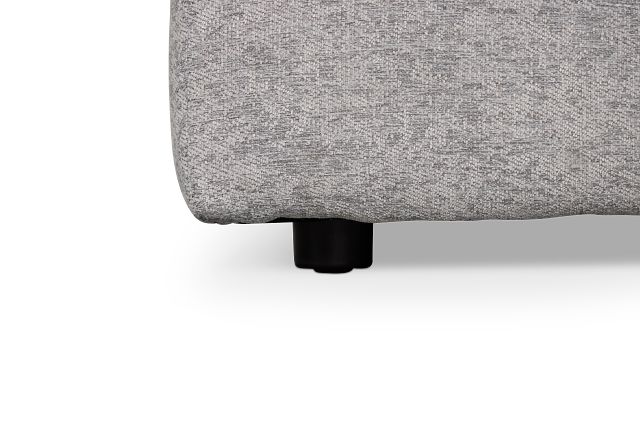 Calista Pewter Fabric Small Left Bumper Sectional