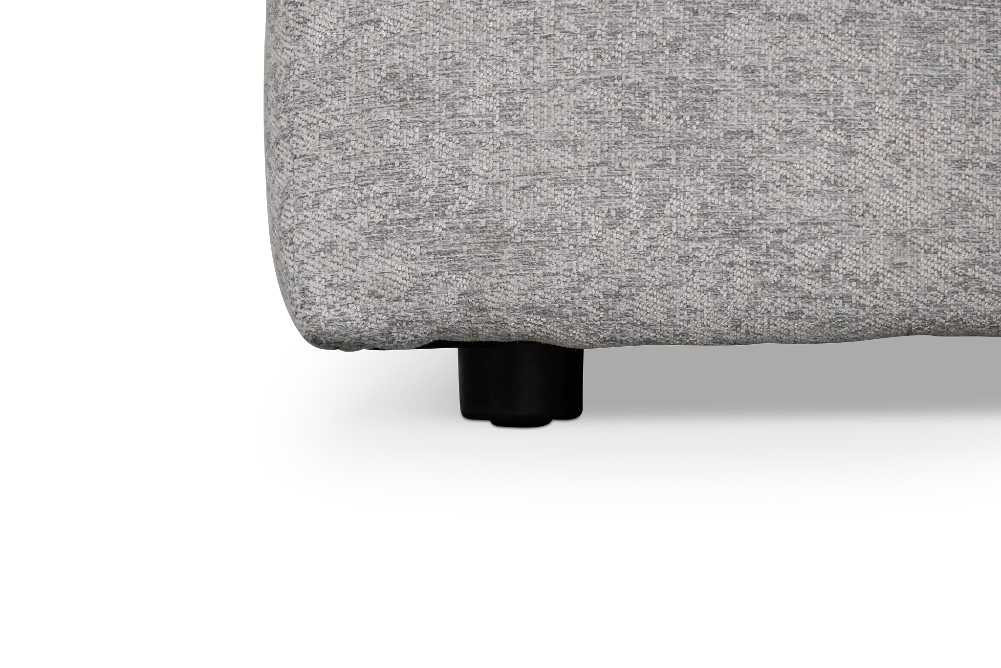 Calista Pewter Fabric Small Left Bumper Sectional