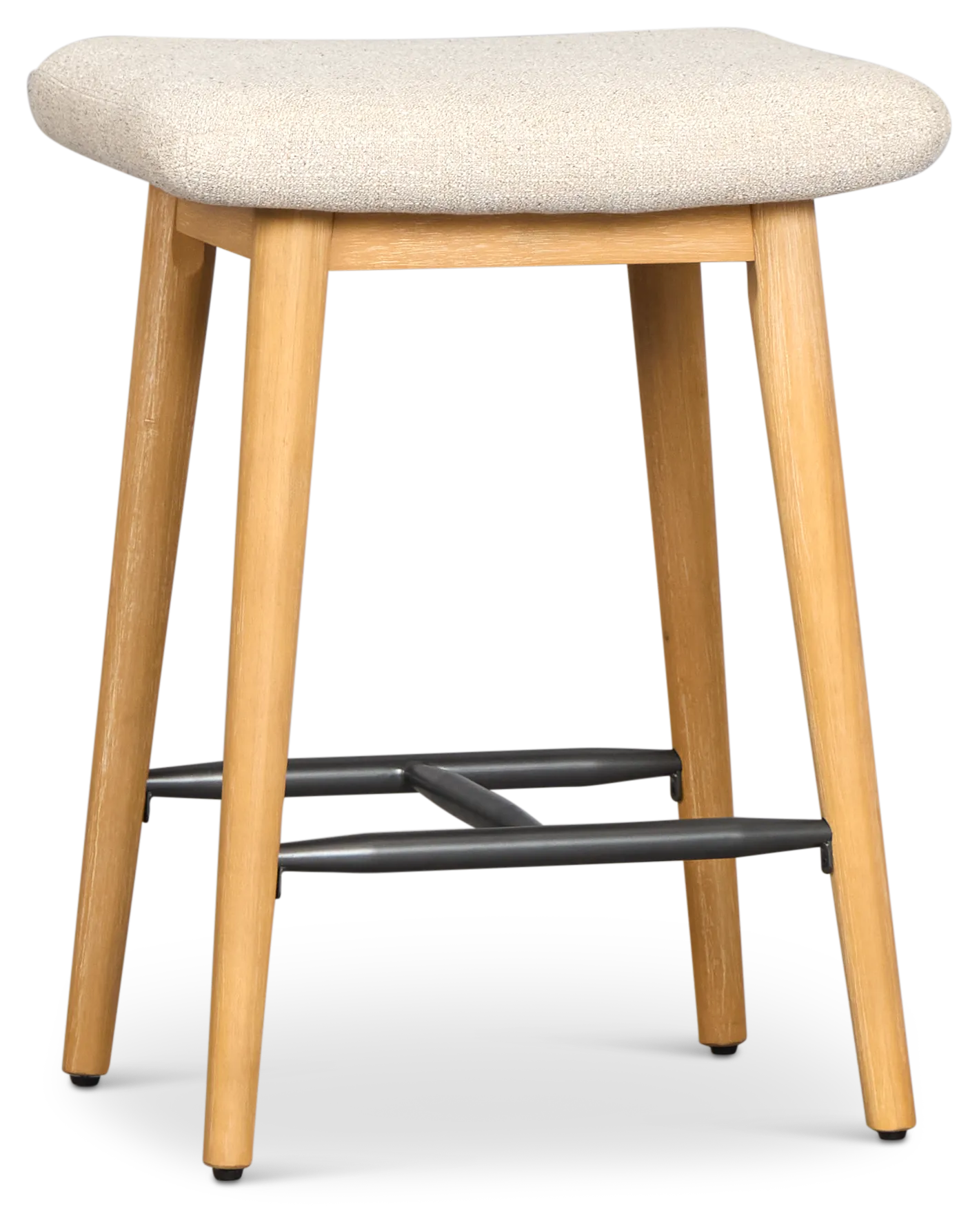 Arlo Light Beige 24" Upholstered Barstool