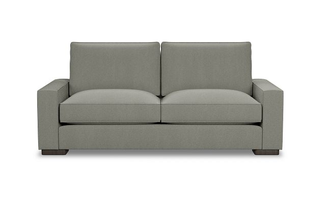 Edgewater Delray Pewter 84" Sofa W/ 2 Cushions