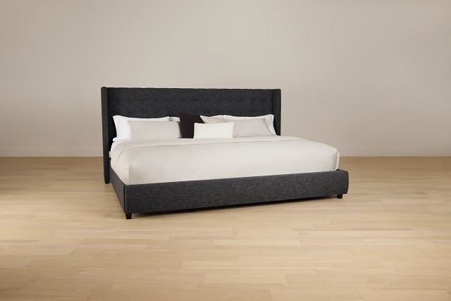 Chatham Dark Gray Uph Panel Storage Bed