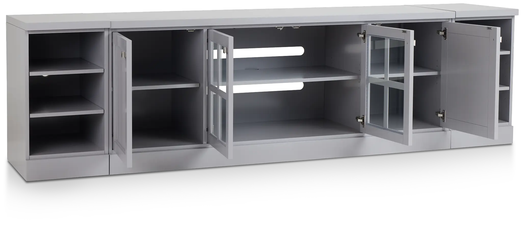 Newport Gray 108" Tv Stand Newport Gray 108" Tv Stand