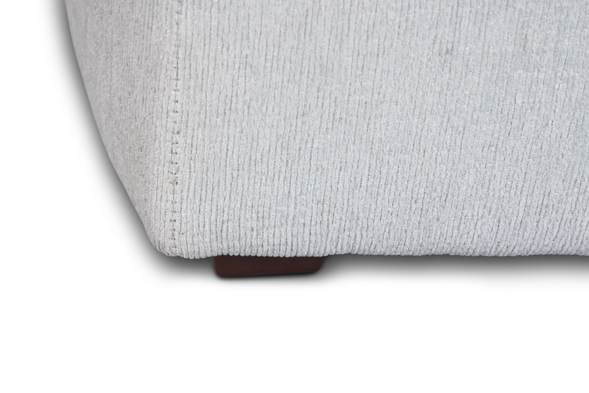 Avalon Light Blue Fabric Ottoman