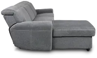 Callum Dark Gray Storage Small Left Power Chaise Sleeper Sectional