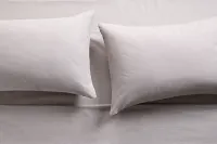 Rest & Renew Linen Blend Gray Set Of 2 Pillowcases