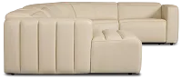 Jace Ivory Lthr/vinyl Small Left Chaise Power Reclining Sectional