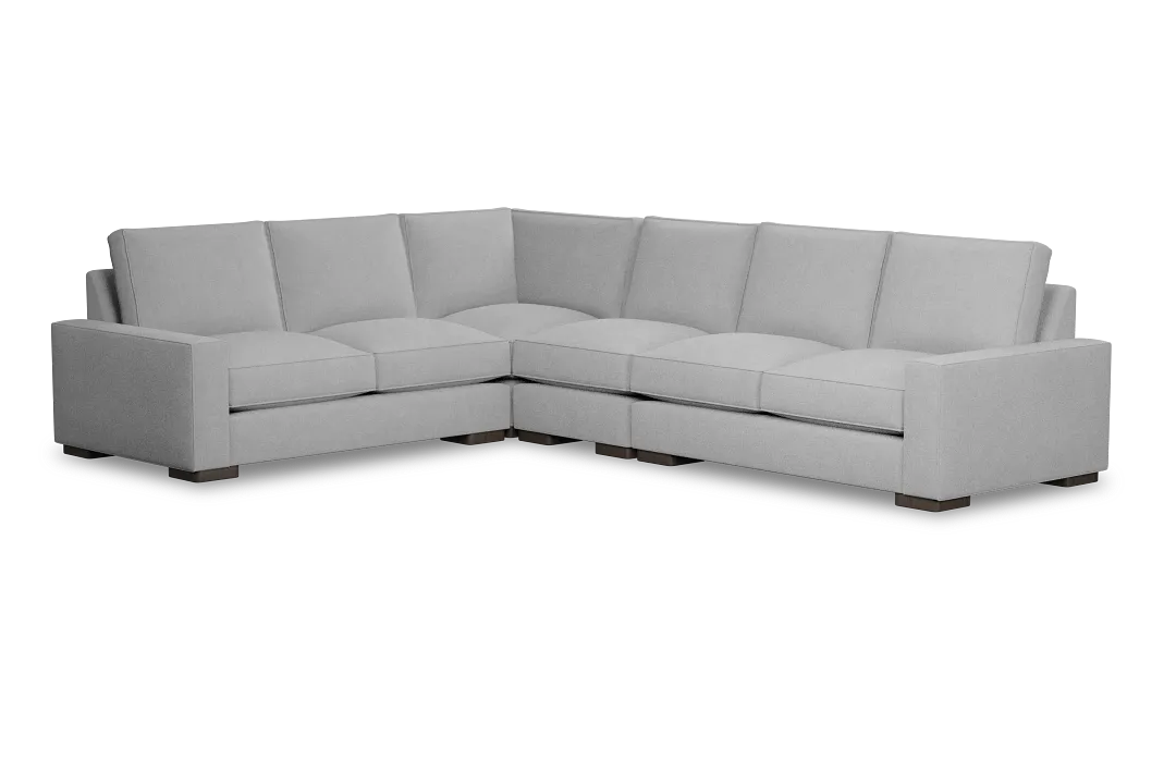 Edgewater Suave Gray Medium Two-arm Sectional
