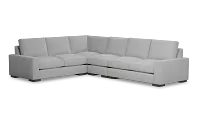 Edgewater Suave Gray Medium Two-arm Sectional